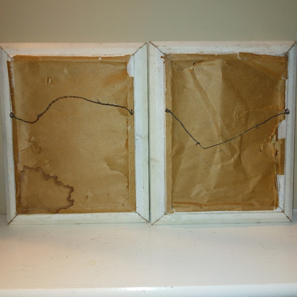 Mid Century Framed Embossed Press Copper Island Man and Woman Art Decor. - Picture 4 of 11